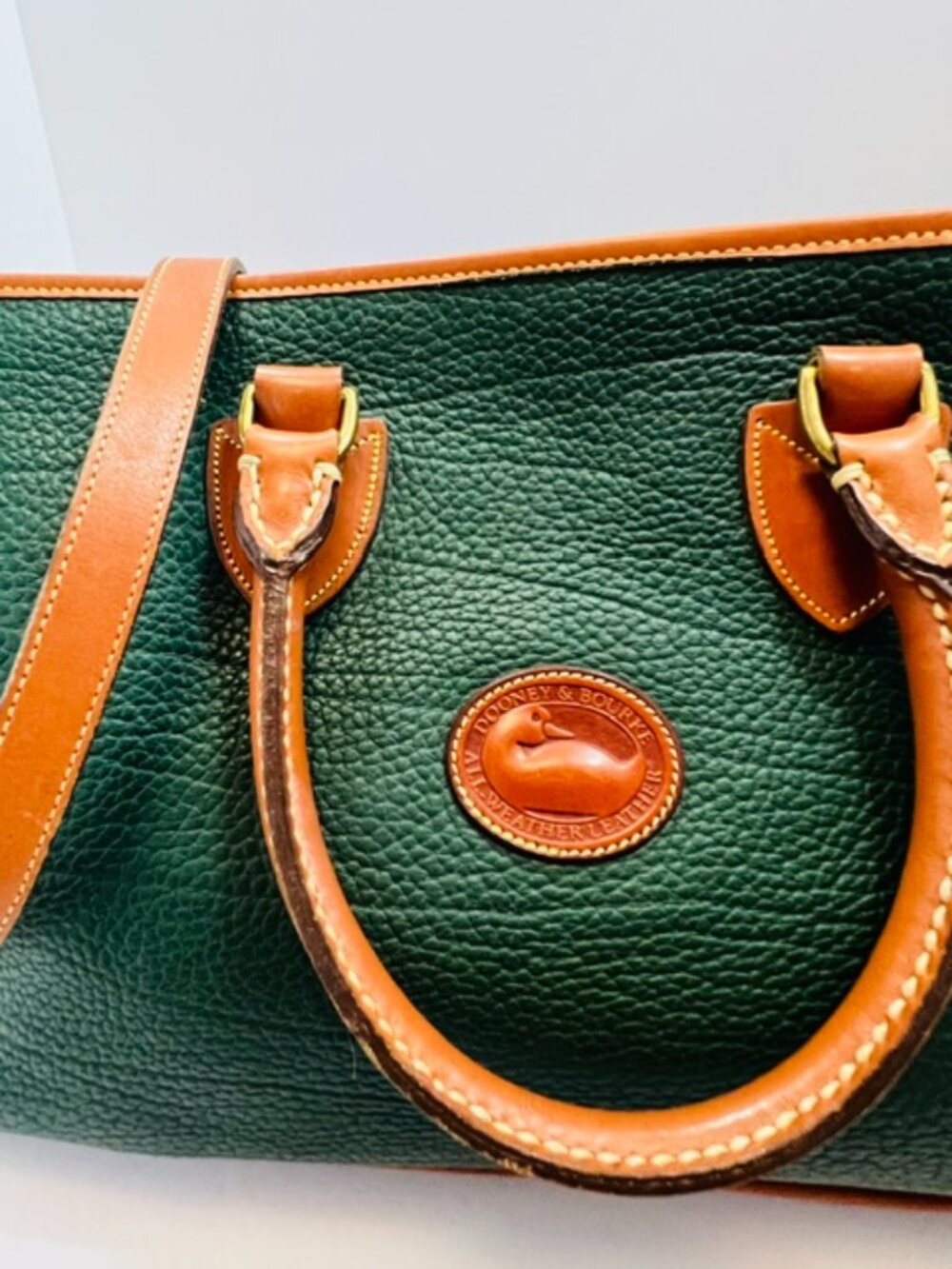 Dooney & Bourke All-Weather Leather Briefcase Messenger Bag Vintage 1980s EUC - Picture 6 of 14